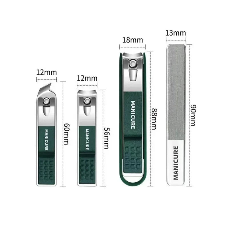 Profi-Nagelknipser-Set, 4-delig (3 Nagelknippers + Nagelfeile)