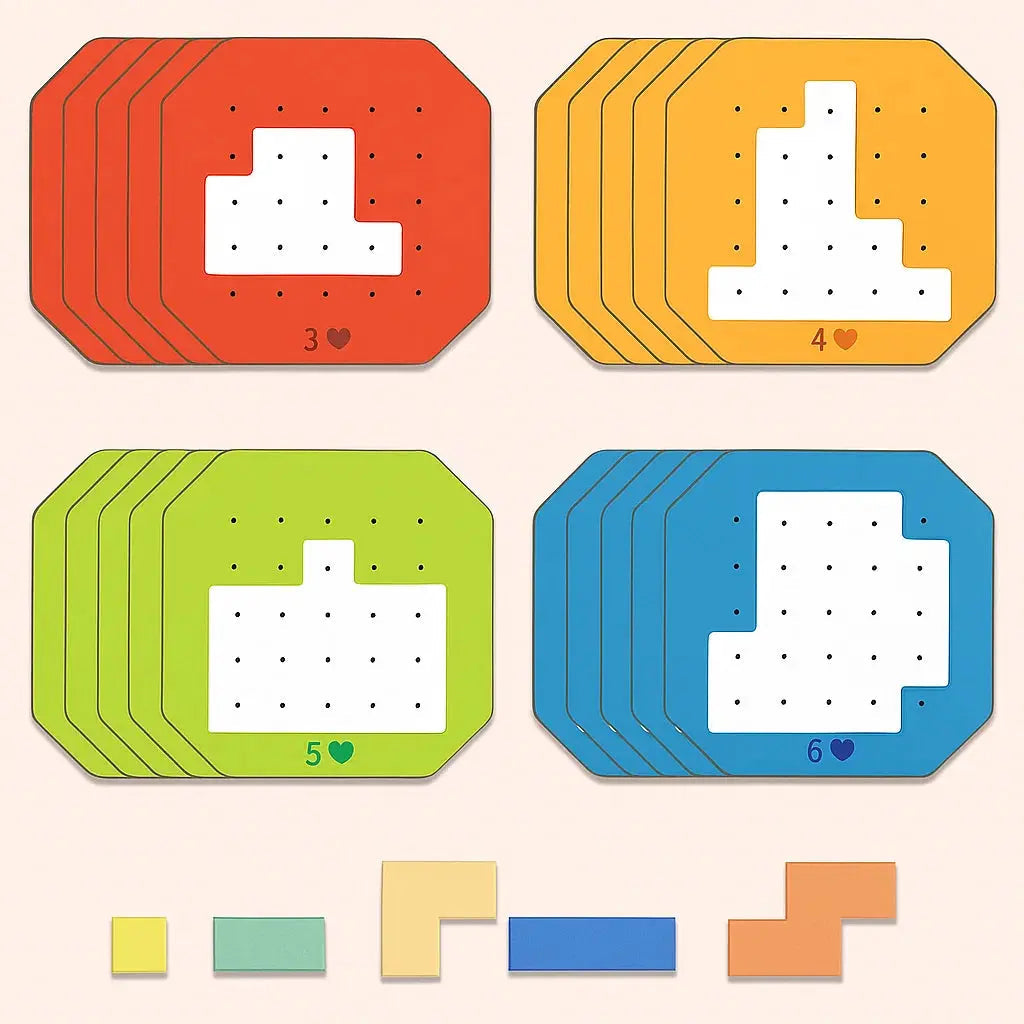 BrainBuild™ | Logisch puzzelspel voor kinderen & gezin, 108 blokken + 20 taken