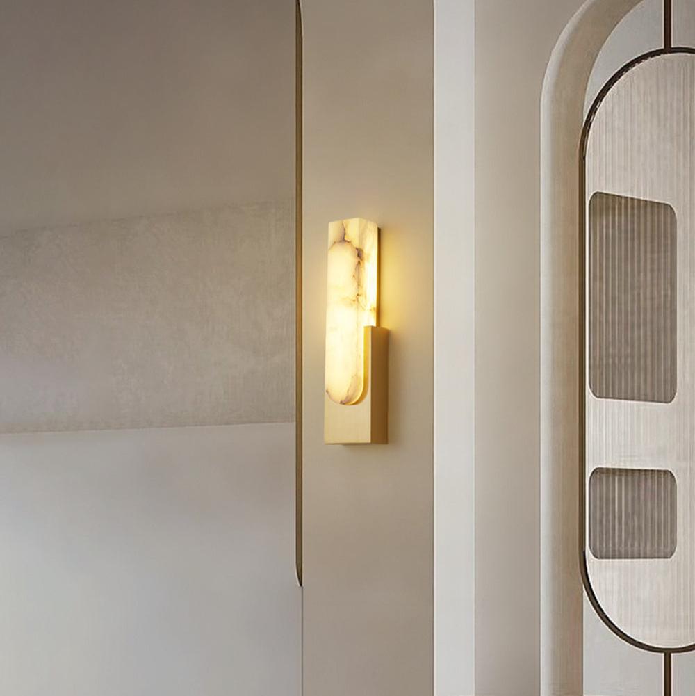 Agatha Moderne Kunstmatige Alabaster Minimalistische Wandlamp
