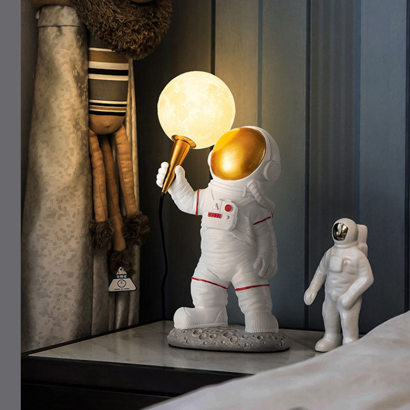 Brehn | CosmoBuddy Astronaut Wandlamp | Creatief Ontwerp | Hars & ABS | LED Slaapkamerlicht
