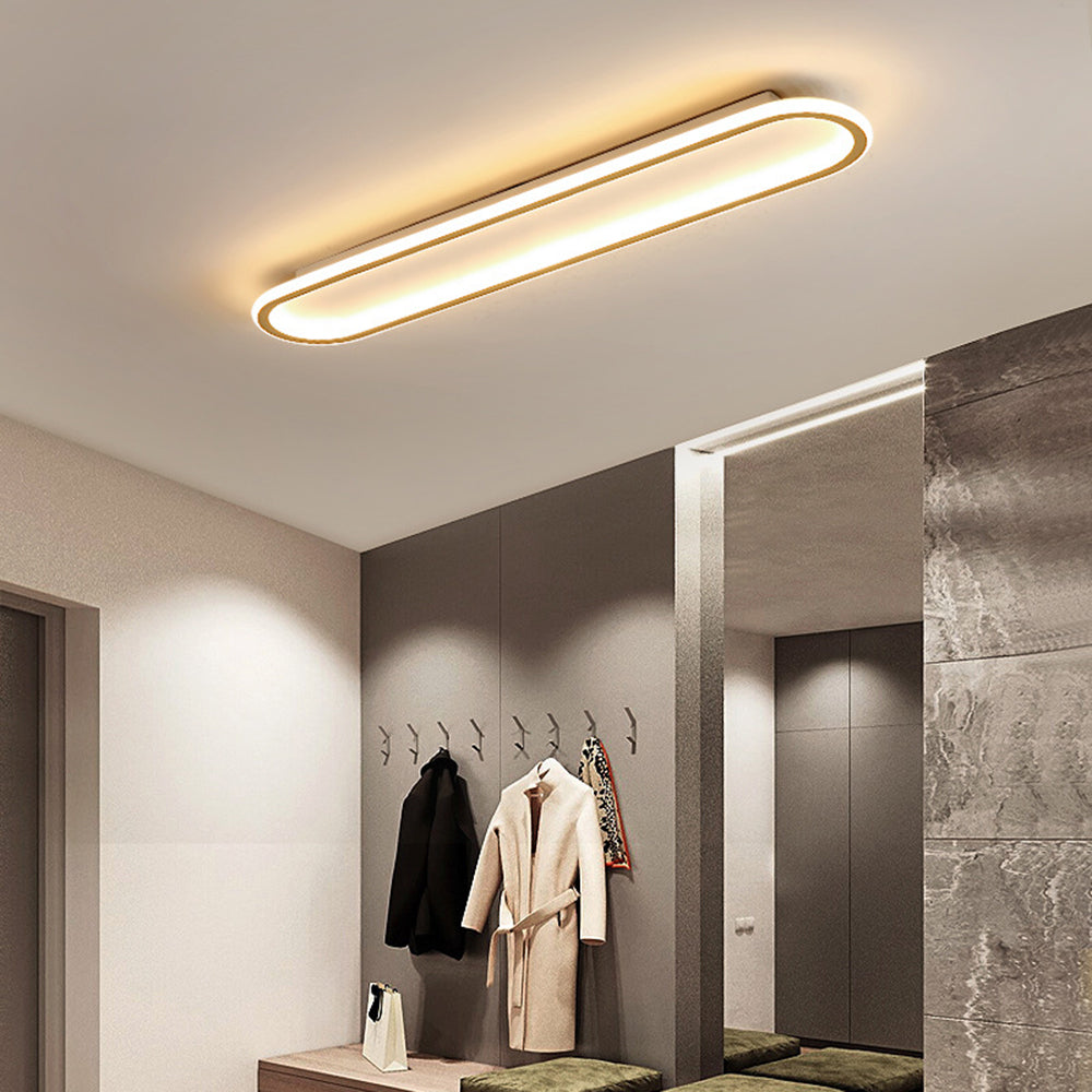 Arisha Plafondlamp Rechthoekig Zwart/Goud Slaap-/Woonkamer