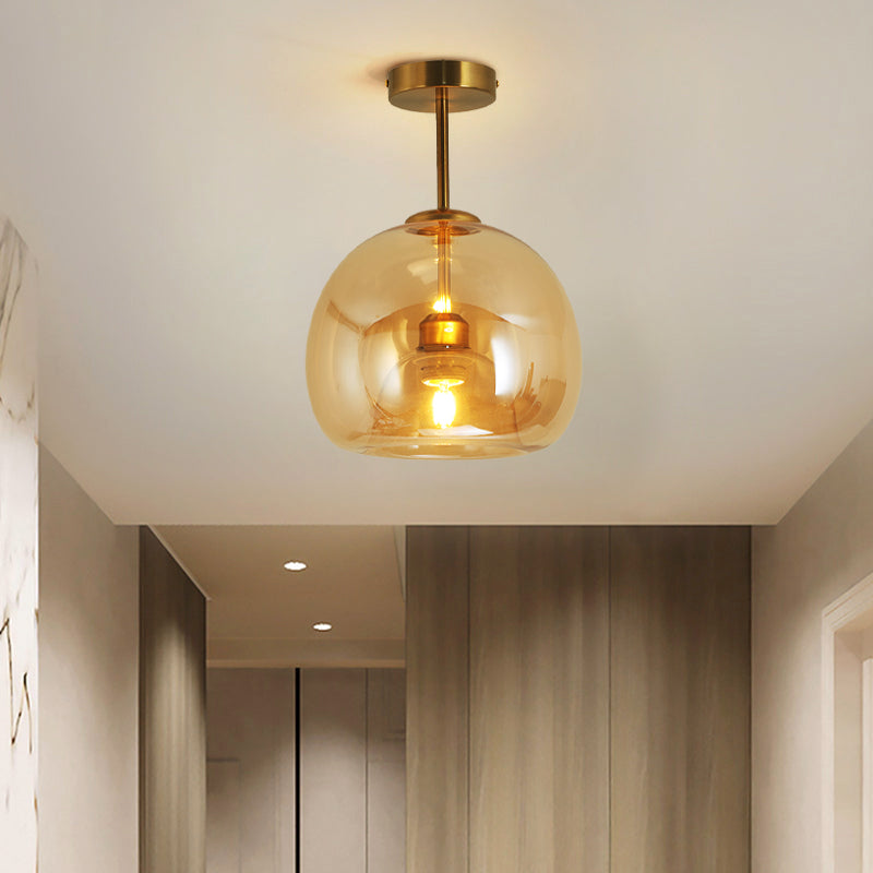 Rhea Glazen Semi-Flush Mount Plafondlamp/Hanglamp