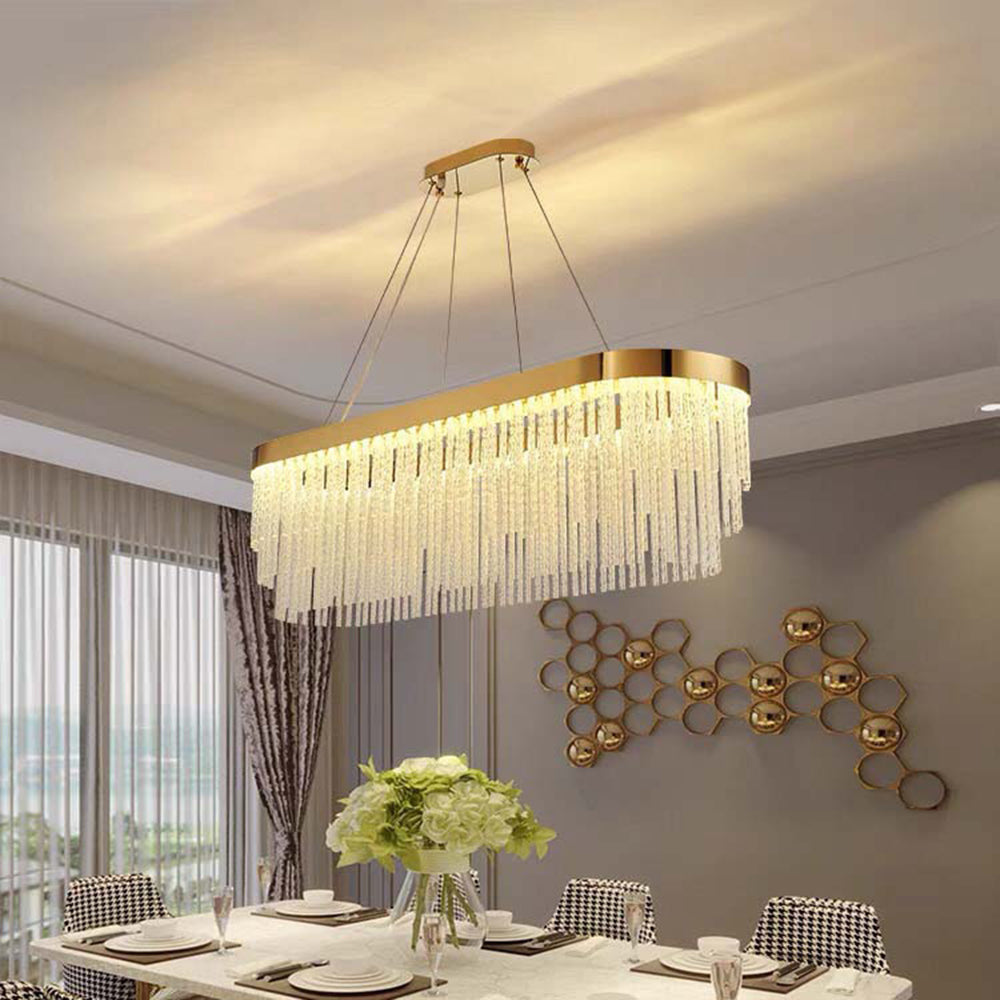 Arisha Hanglamp Ronde Modern, Metaal, Goud, Woonkamer/Horeca