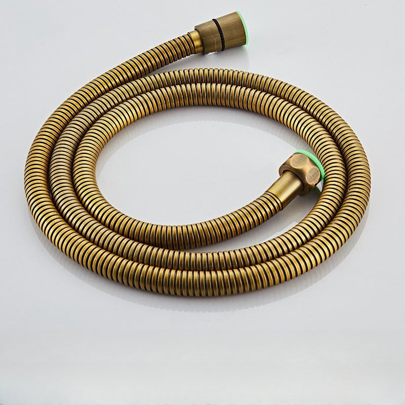 Vintage Koperen Douche Set Met Messing Kraan En Functionele Douchekoppen