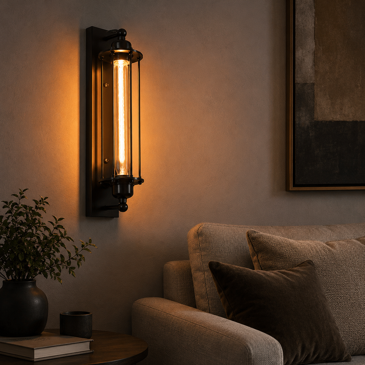 Retro E27 industriële wandlamp | Klassieke wandlamp met modern LED-ontwerp voor thuisdecoratie