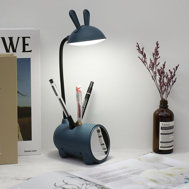 BunnyGlow Creatieve LED Touch-Lamp met Pennenhouder | USB Oplaadfunctie | Bureau Lamp | Kinderkamer Decoratie