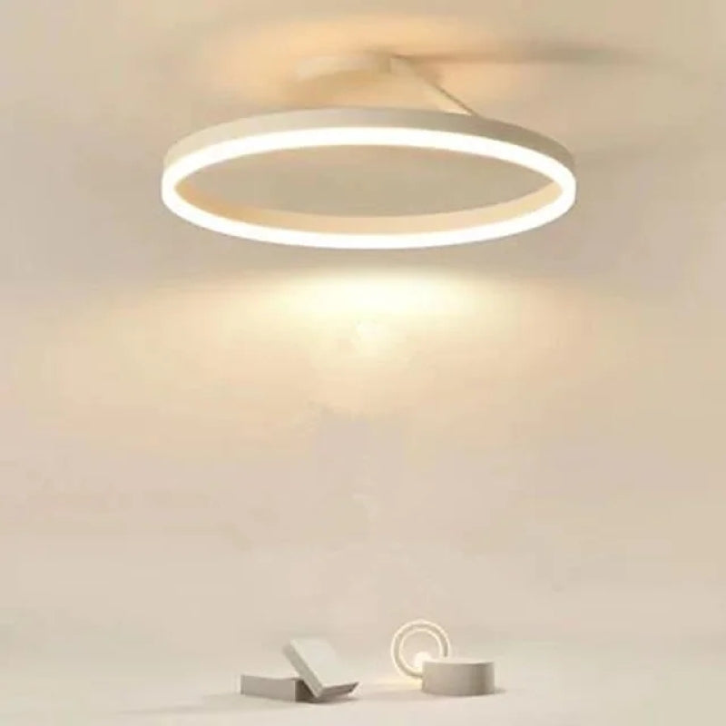 Arisha Plafondlamp Ring Modern LED Zwart/Wit Woonkamer Gang Metaal