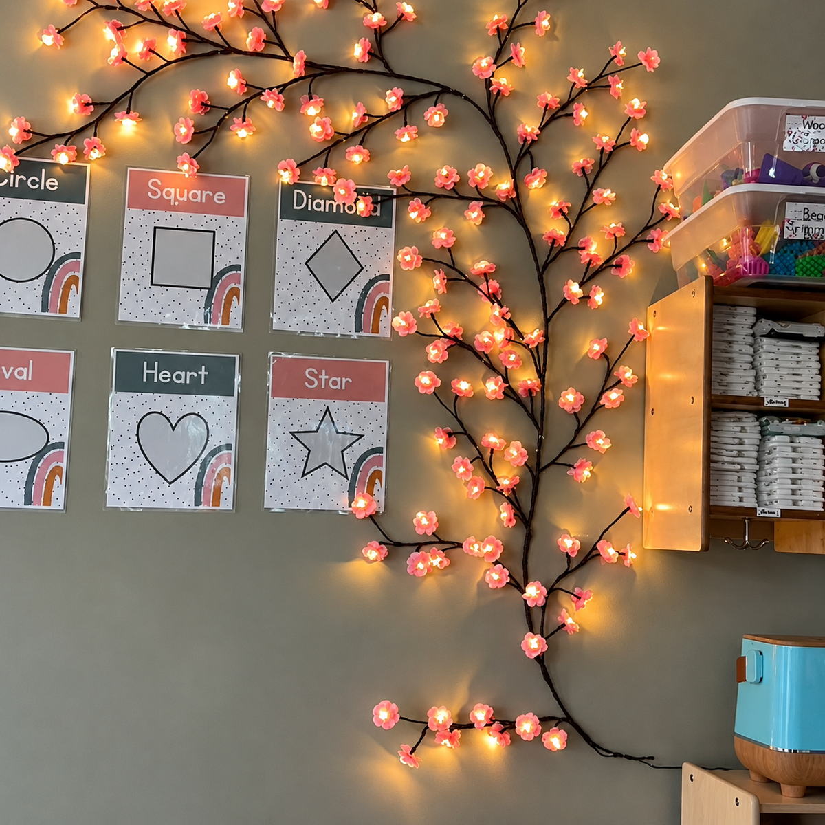 Kersenbloesem LED Wandlamp