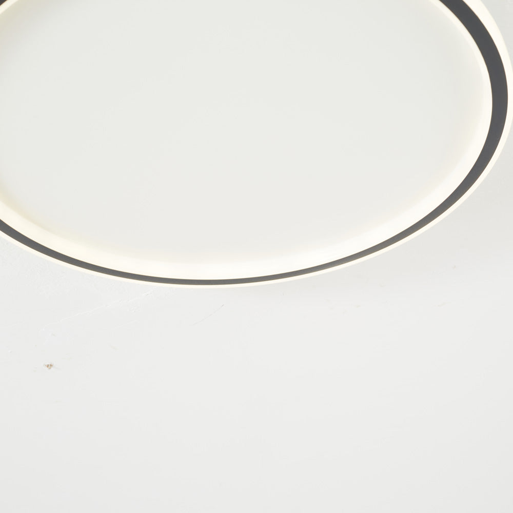 Arisha Moderne Ring LED Plafondlamp Zwart/Wit Woon/Slaapkamer