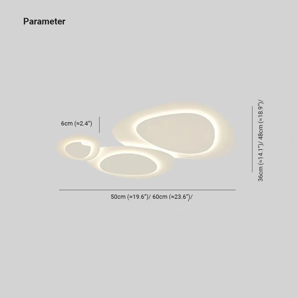 Arisha Modern Unieke Vorm LED Witte Plafondlamp