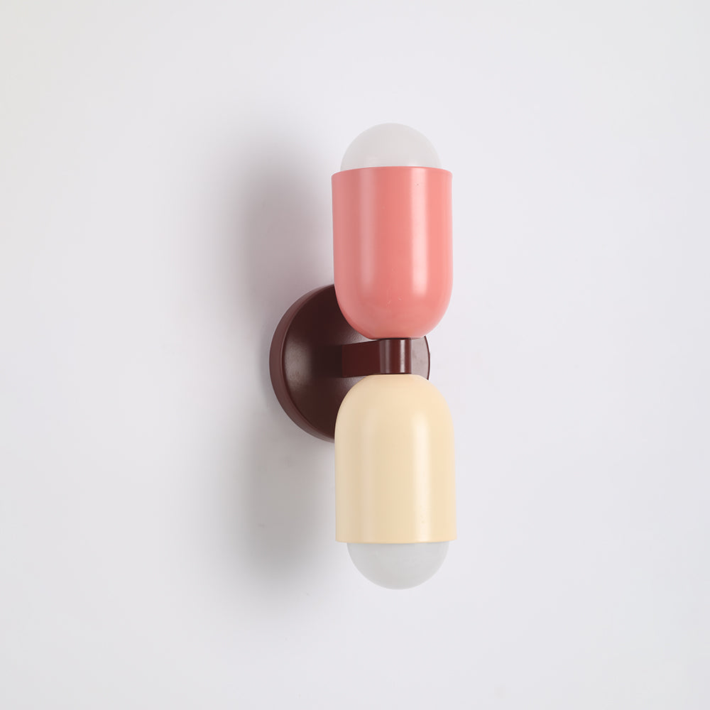 Kira Wandlamp Cilinder Scandinavisch Gekleurd Metaal Woonkamer
