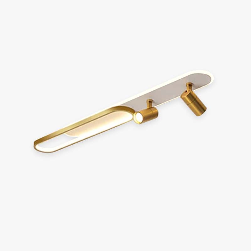 Aim Moderne Plafondlamp Spot, Zwart/Goud