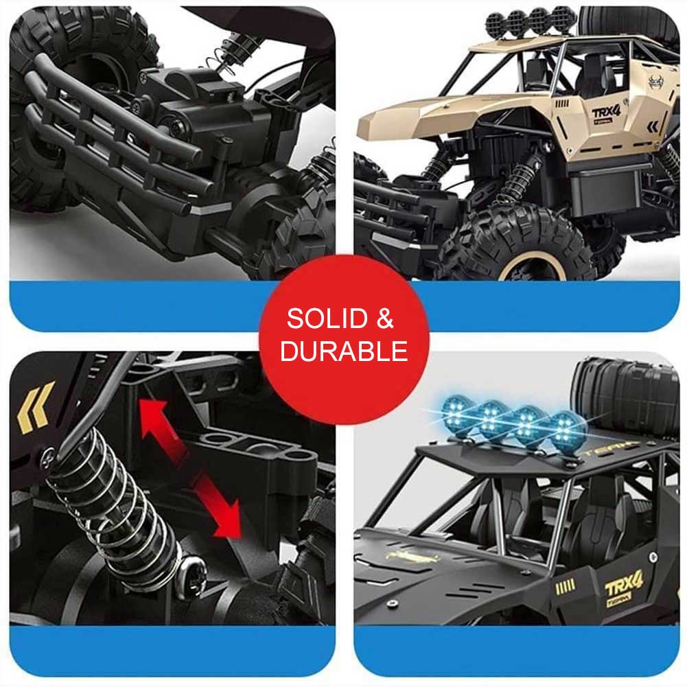 TerraX – RC-Monstertruck 6-Wiel Offroad 1:12 – Voor Kinderen & Buitenfans