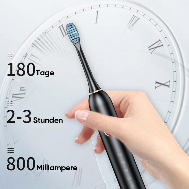 Sonic Elektrische Tandenborstel | 6 Modus & IPX7 Waterdicht | Wit, Zwart, Roze