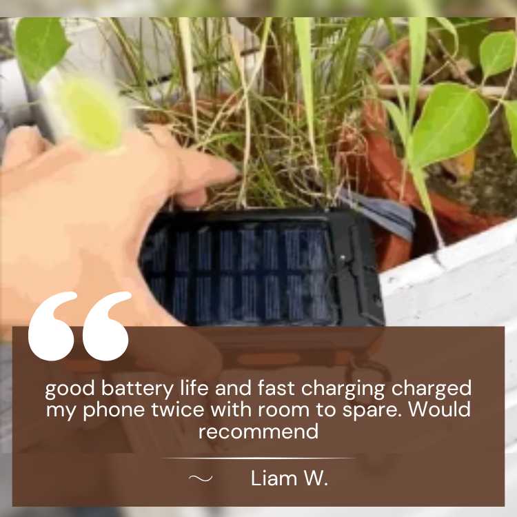 Zonnebatterij van 10.000mAh – Noodvoeding, Regen of Zon