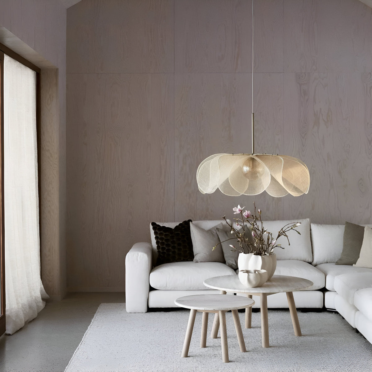 Fleur Flower Nordic Fabric Pendant Light