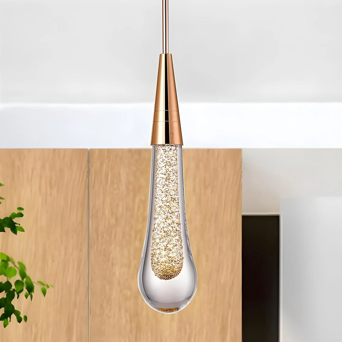 Druppelvormige Gouden Hanglamp