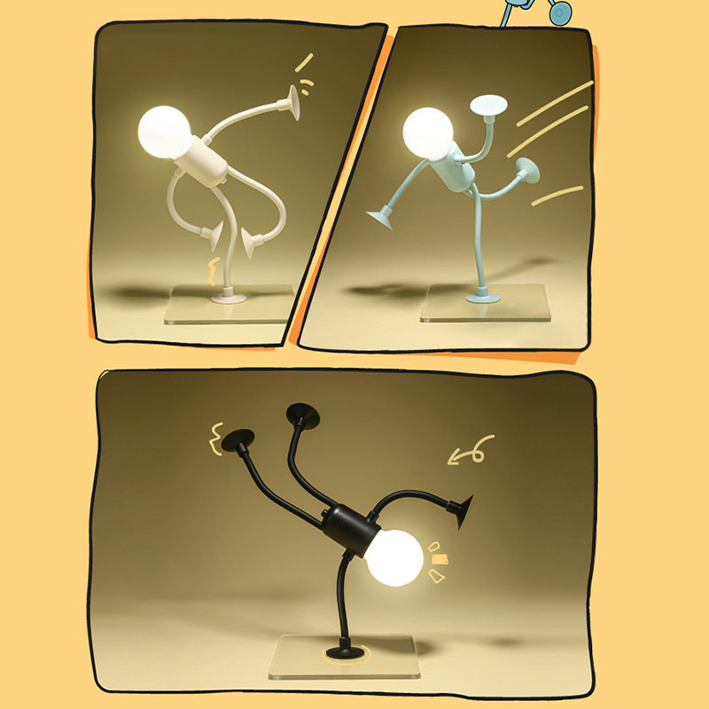 Buigbare nachtlamp met speelse design voor gezellige avonden