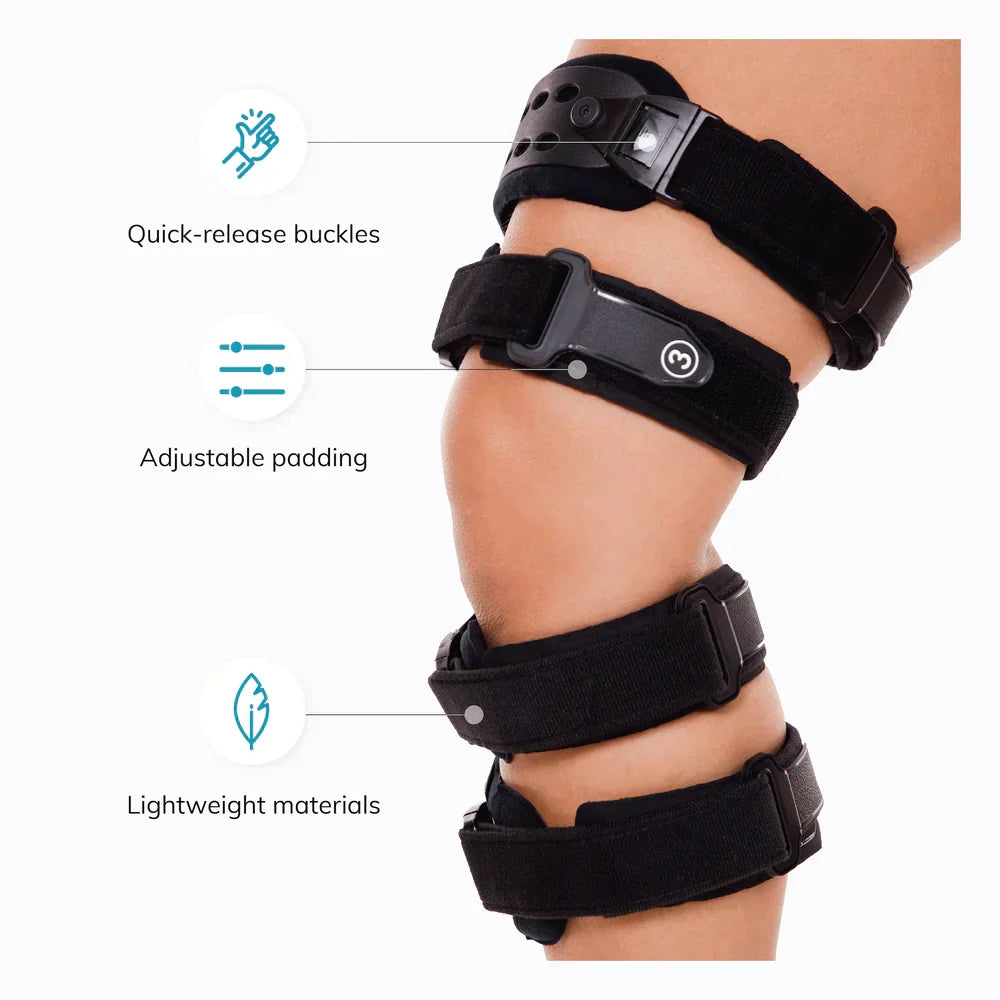 Brehn | Medische OA-ontlastingsknieschijf | Unicompartimentele artrose-orthese | Varus/Valgus-correctie & ROM-controle | Mediale & Laterale ontlasting | Instelbare bewegingshoek