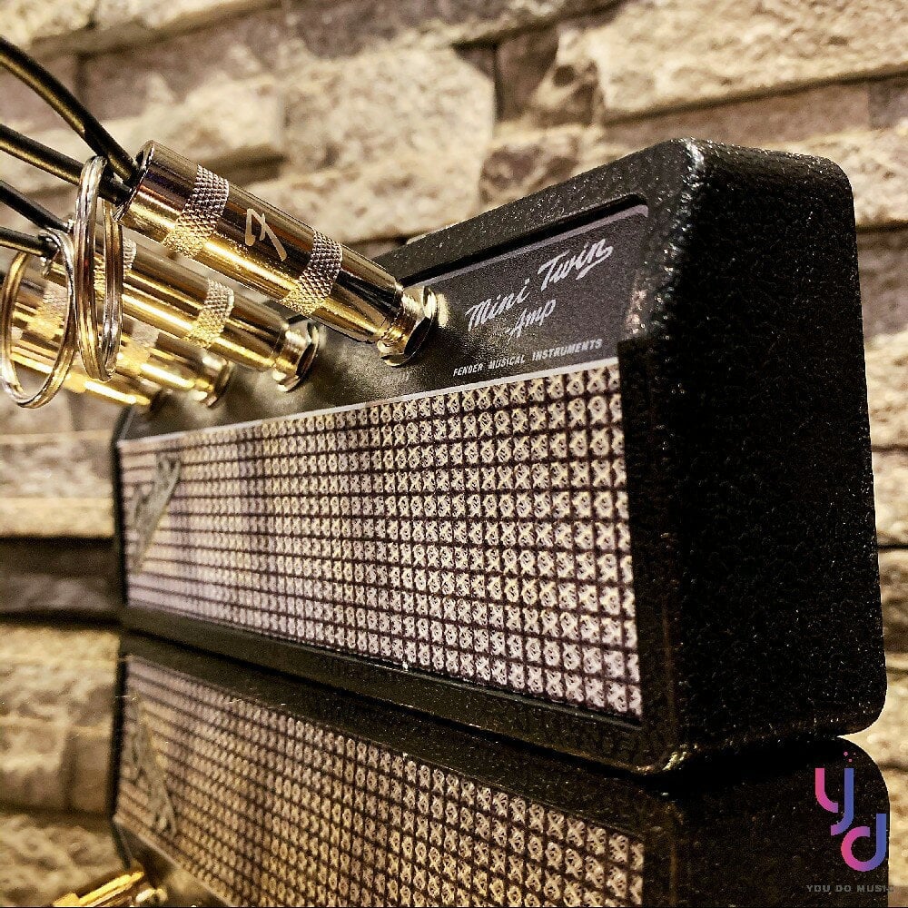 Keyamp Sleutelhanger | Gitaarversterker-Design | Wandmontage Sleutelbord met Jack-ingangen
