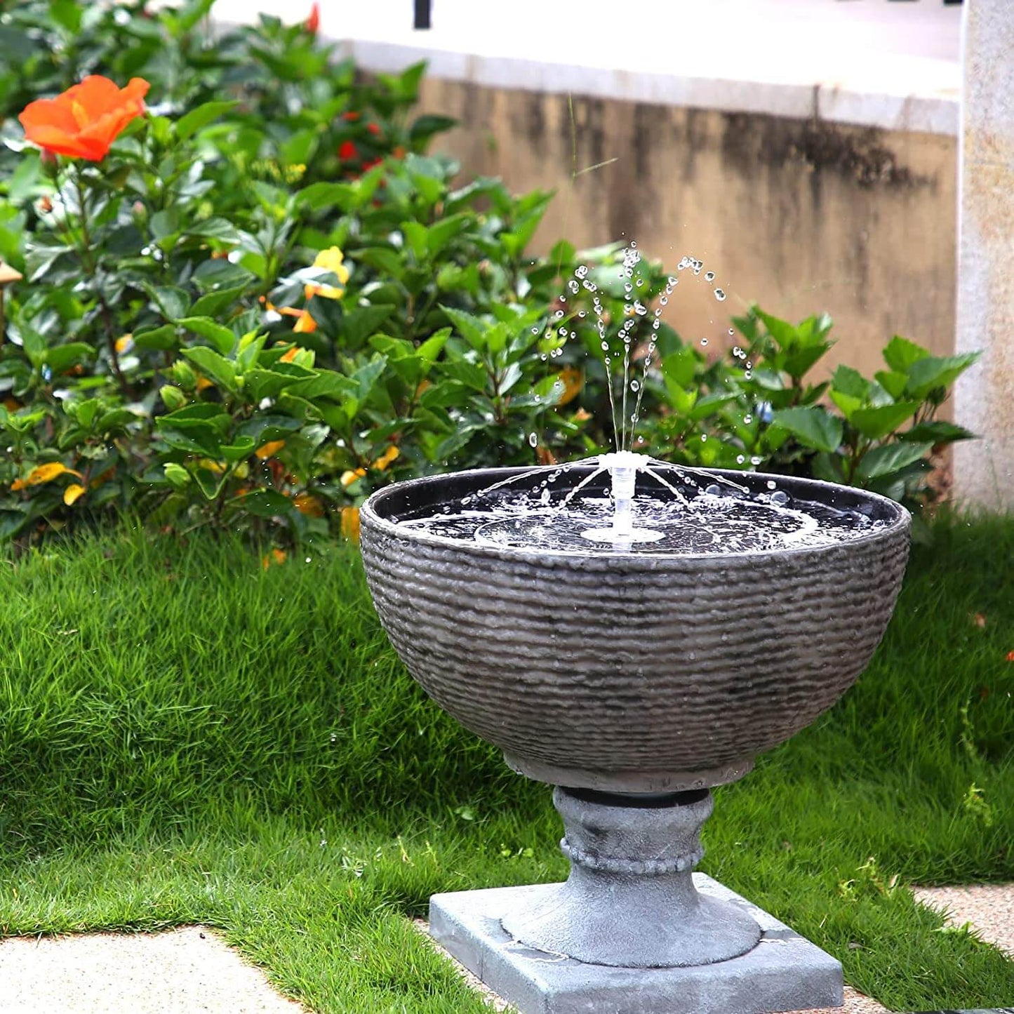 Zonnefonteinpomp met LED-verlichting Buitenwaterfunctie