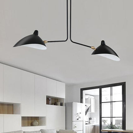 Metaal Duckbill Hanglamp Post Modern 2/3/5 Lichten Zwarte Woonkamer Chandelier Licht