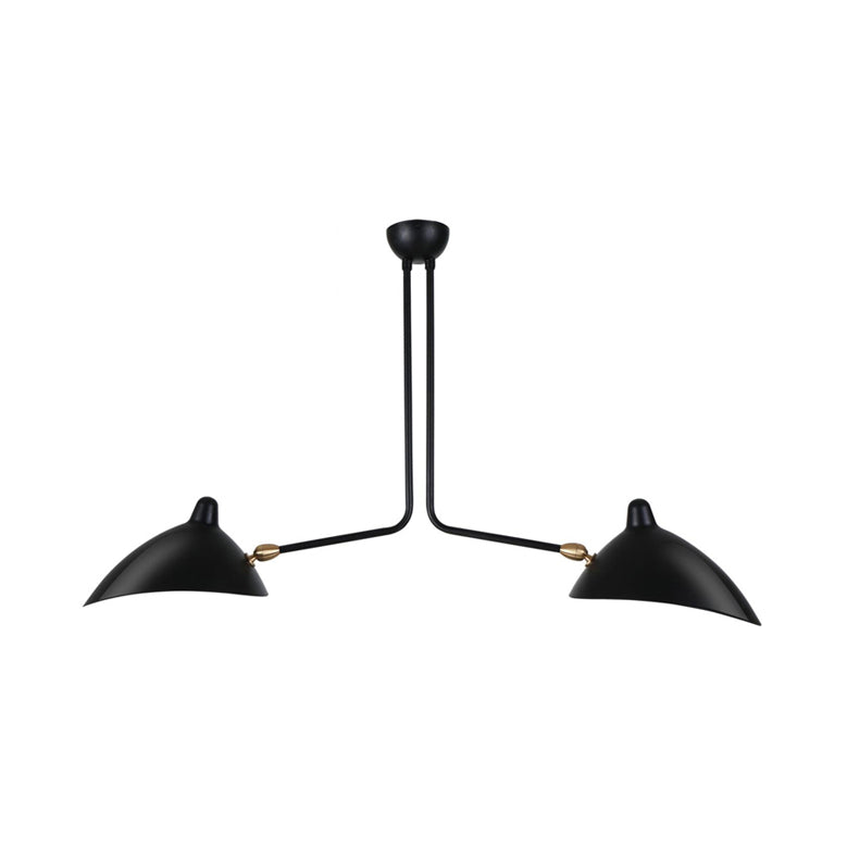 Metaal Duckbill Hanglamp Post Modern 2/3/5 Lichten Zwarte Woonkamer Chandelier Licht