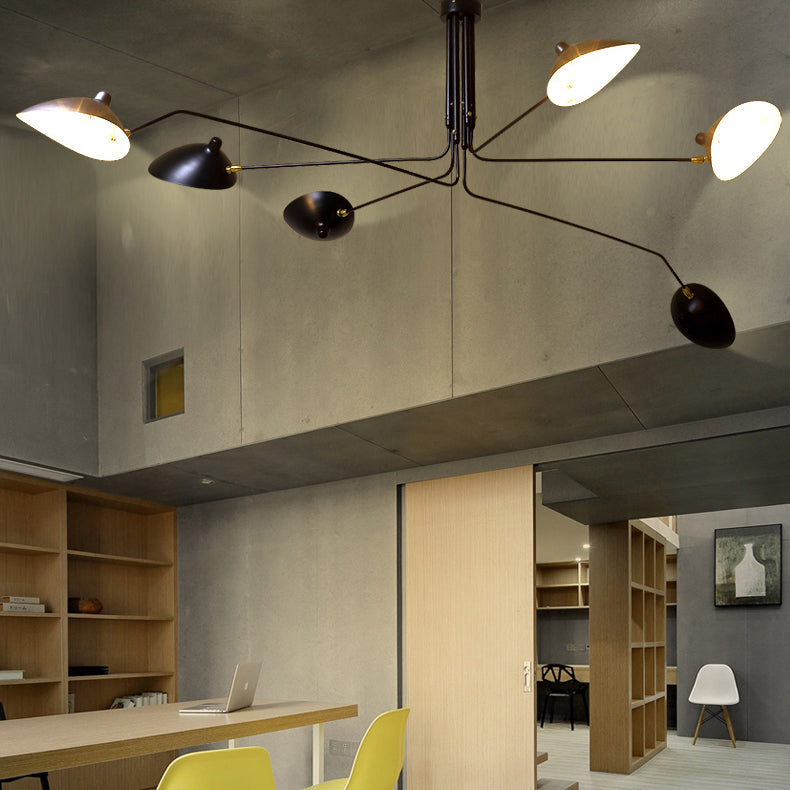 Metaal Duckbill Hanglamp Post Modern 2/3/5 Lichten Zwarte Woonkamer Chandelier Licht
