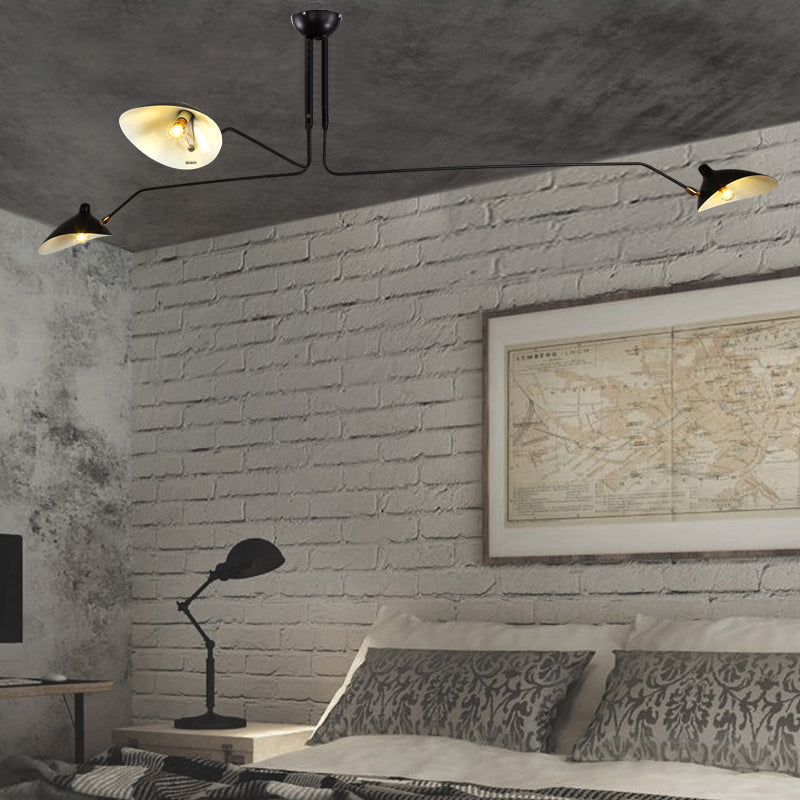Metaal Duckbill Hanglamp Post Modern 2/3/5 Lichten Zwarte Woonkamer Chandelier Licht