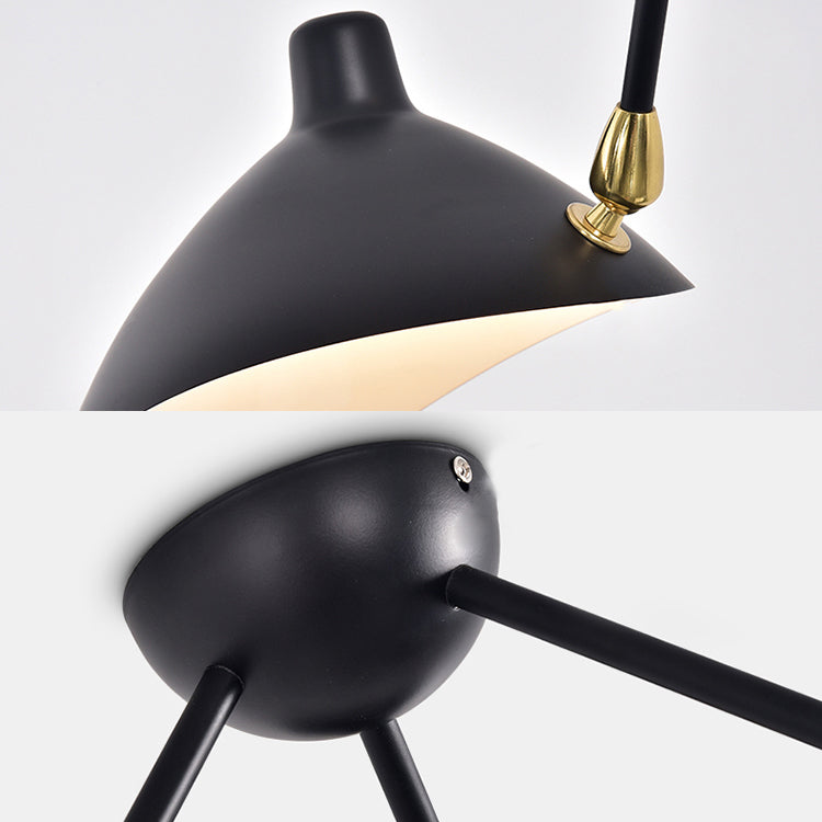 Metaal Duckbill Hanglamp Post Modern 2/3/5 Lichten Zwarte Woonkamer Chandelier Licht