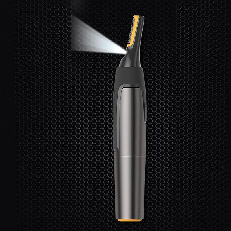 Professionele Ultradunne Precisietrimmer | Titanium Roestvrijstalen Bladen | Ingebouwde LED-Lamp | Micro-Oscillatie Technologie | Voor Neus, Oren & Contouren