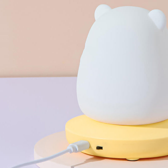 Dier-LED-nachtlamp | Schattig siliciumontwerp | Ingebouwde LED