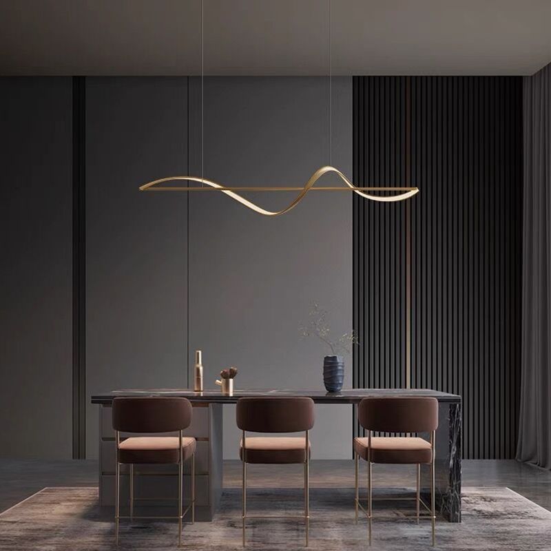 Zelin Hanglamp Golf Minimalistische Ontwerper, Metaal, Messing/Zwart