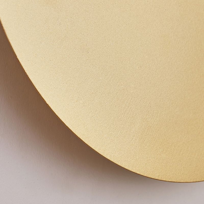 Kyris Ronde Minimalistische Wandlamp Zwart/Goud/Wit. Woonkamer
