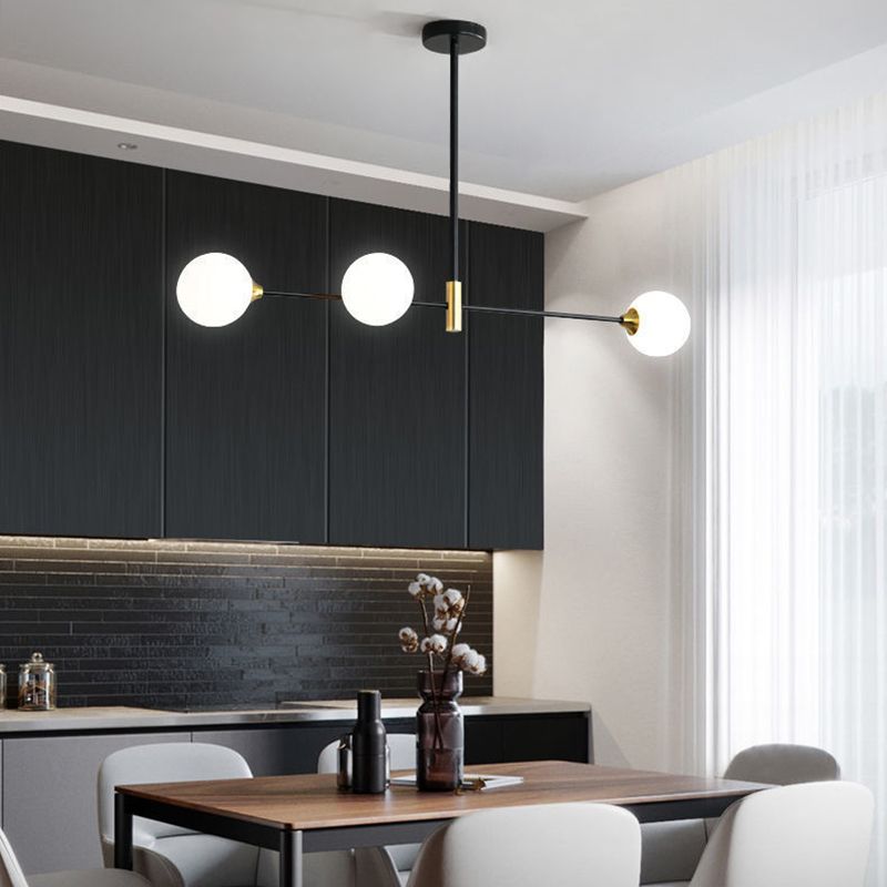 Valentina Nordic Bubble Metal Hanglamp, Zwart