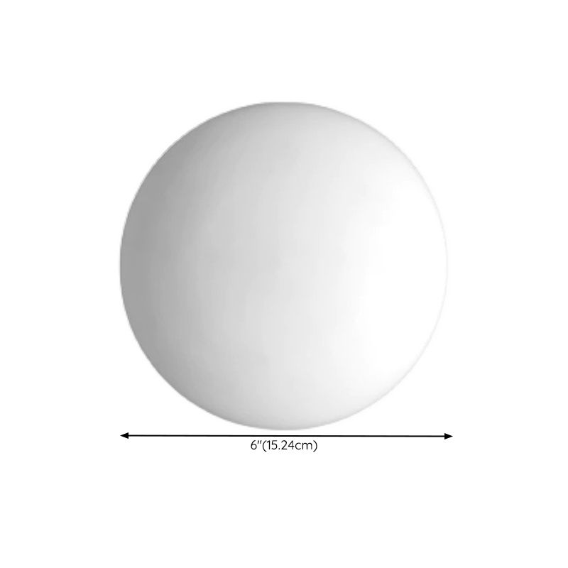 Valentina Moderne Globe Vorm Vanity Metaal Glas LED Wandlamp