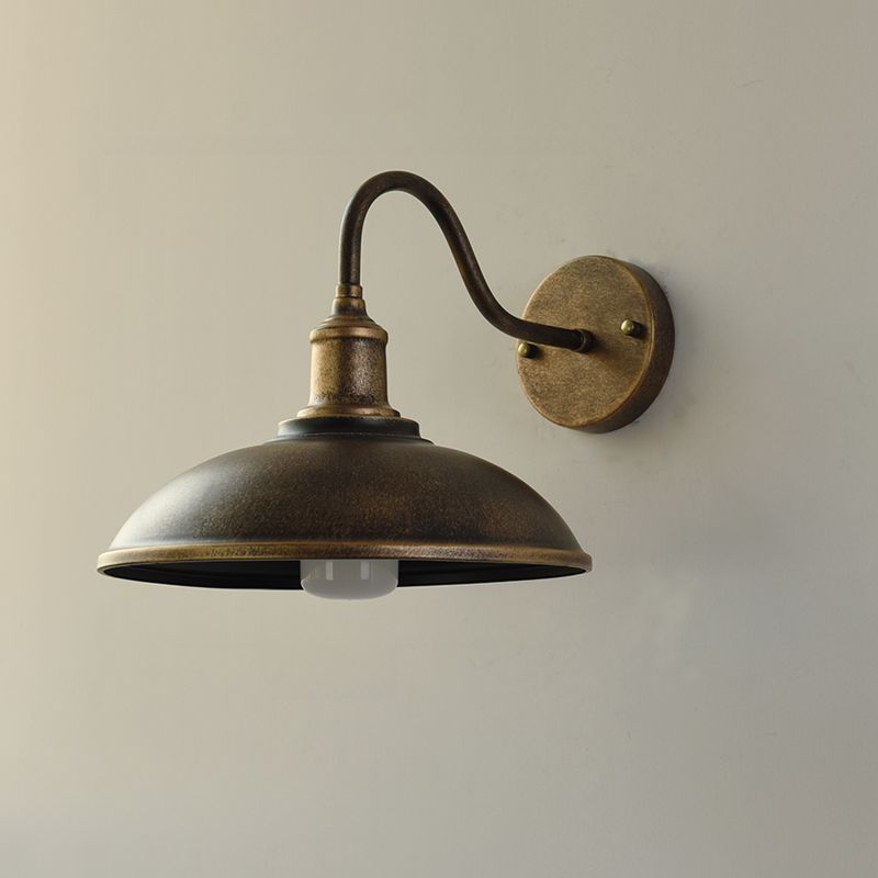 Vintage Industriële IJzeren Kom Buitenwandlamp LED 1-Licht