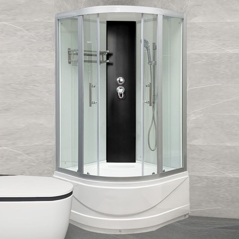 Ronde Bad & Douche Kit Dubbele Glijdende Geharde Glazen Bad & Douche Kit