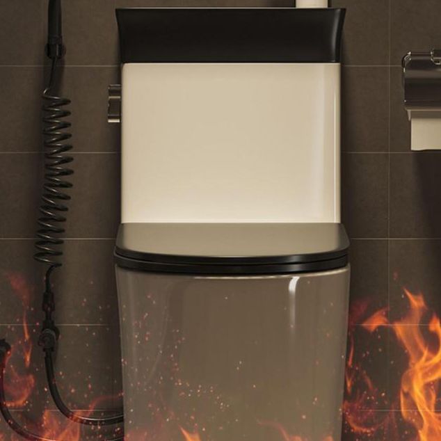 1-Piece Verlengd Spoeltoilet Keramische Toiletpot met Wasbak