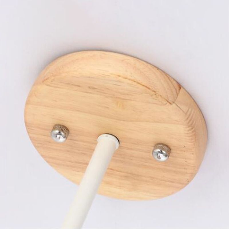 Sputnik Kroonluchter van Hout | Modern Geometrisch Ontwerp