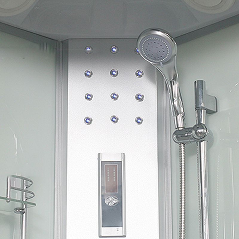 Dubbele Schuif Douchecabine Ronde Douchecabine met Licht en Handdoekrek