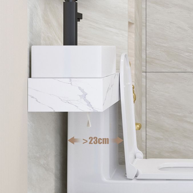 Contemporary Flush Toilet Vloermontage Eenstuk Toilet Urine Toilet