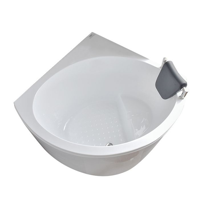 Hoek Acryl-Fiberglas Badkuip Moderne Witte Inbouw Badkuip