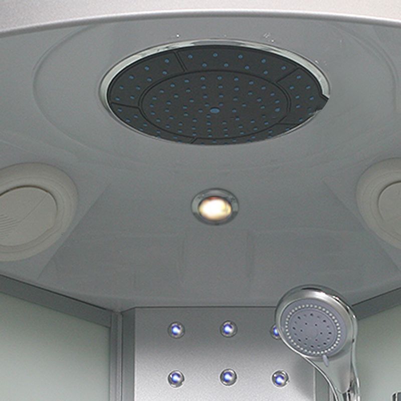Dubbele Schuif Douchecabine Ronde Douchecabine met Licht en Handdoekrek
