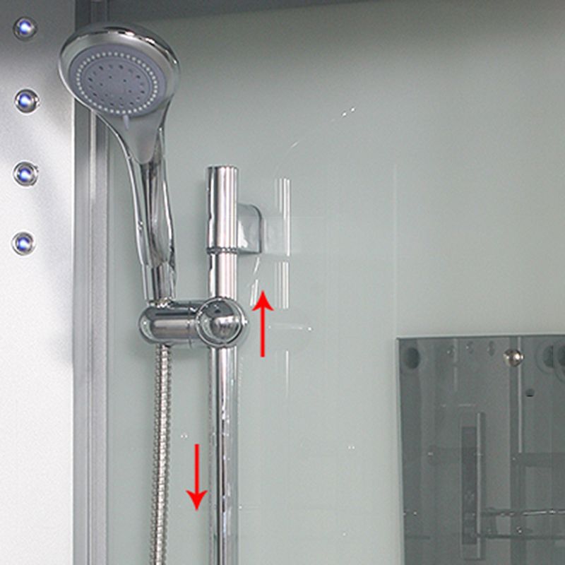 Dubbele Schuif Douchecabine Ronde Douchecabine met Licht en Handdoekrek
