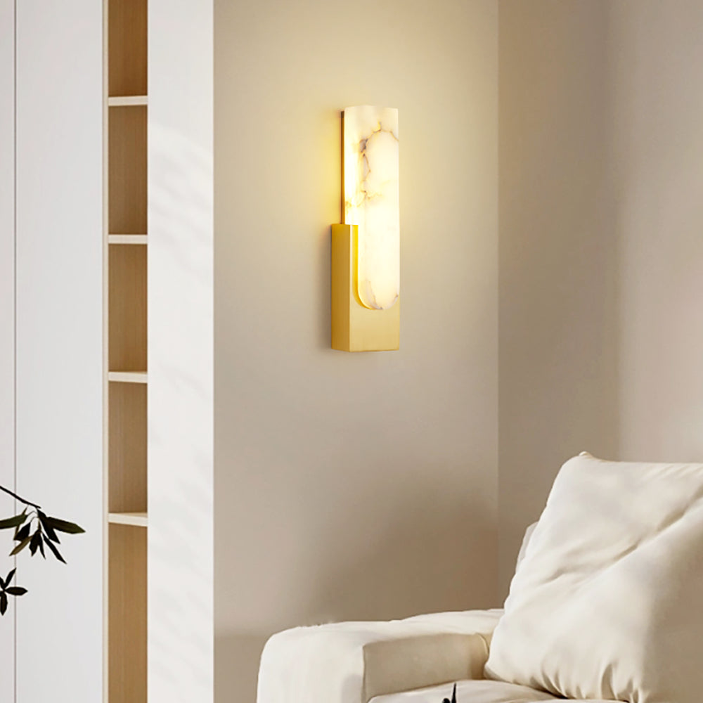 Agatha Moderne Kunstmatige Alabaster Minimalistische Wandlamp