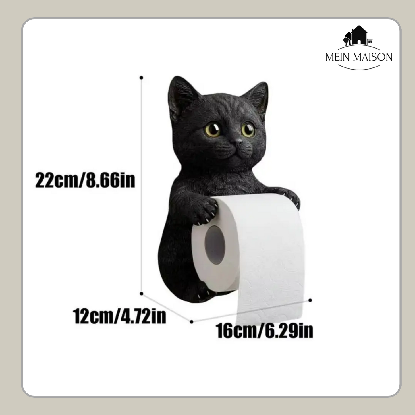 PurrRoll – De charmante katten-toiletrolhouder!
