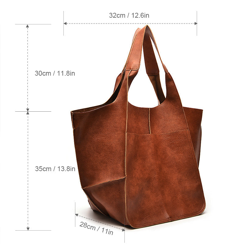 Oversized Weekend Handtassen van Leer