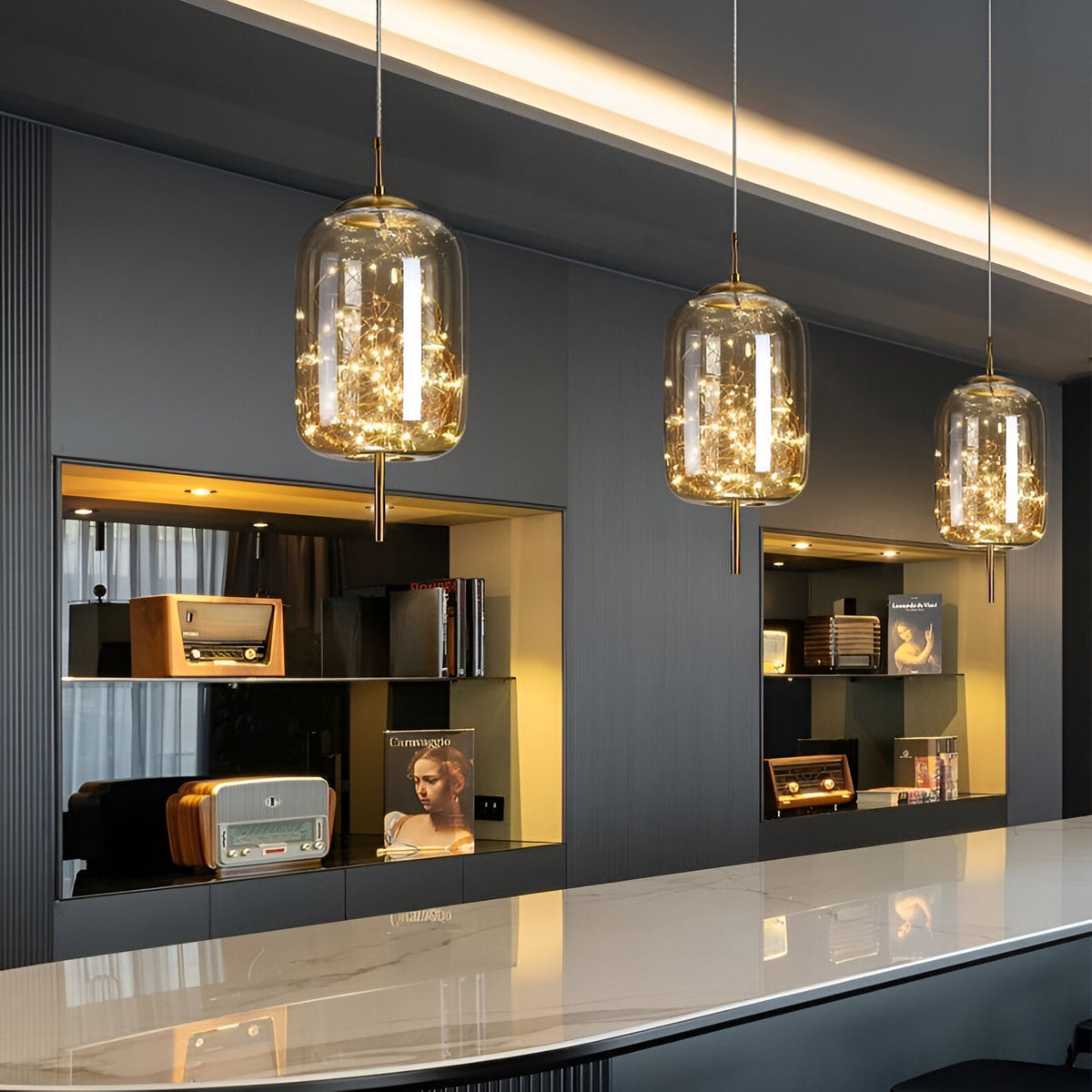 Nordic Luxe Moderne Glazen Hanglamp