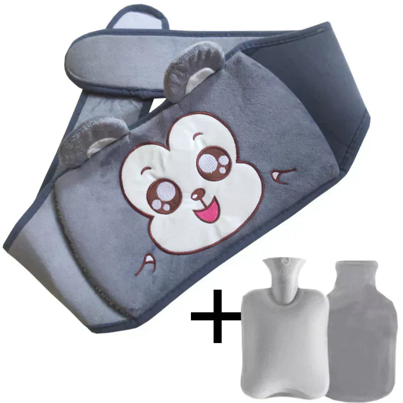 WarmCush – Herbruikbare Pluche Warmwaterkruik met Heupkussen